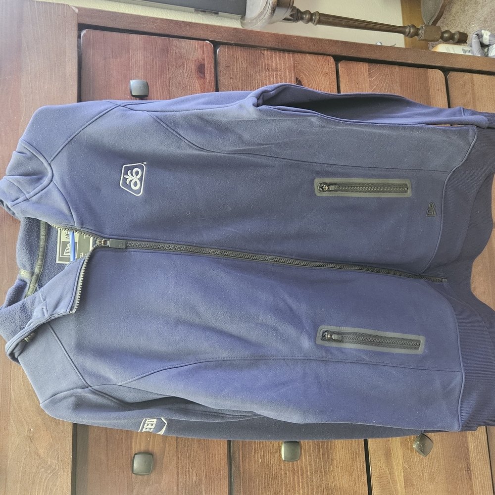 Navy Blue Zip-Up Hoodie